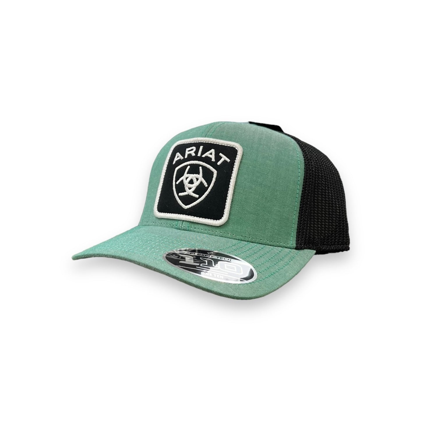 Ariat Black/White Logo Patch Hat - Green/Black