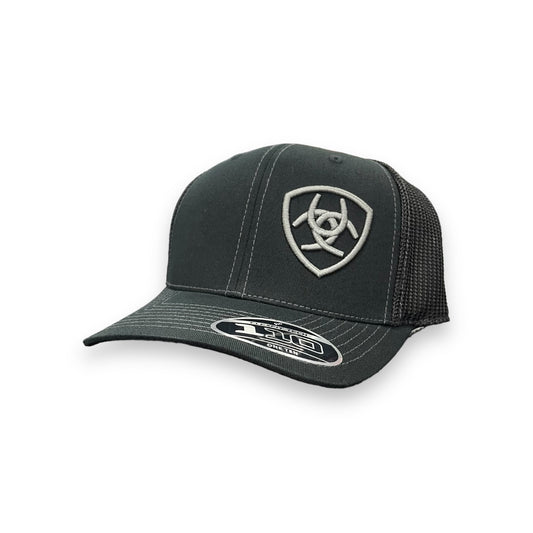 Ariat Offset Shield Logo Hat - Black