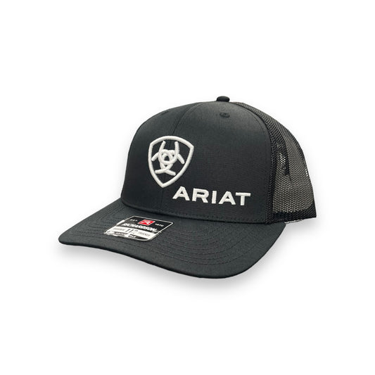 Ariat Shield/Lettering Logo Hat - Black