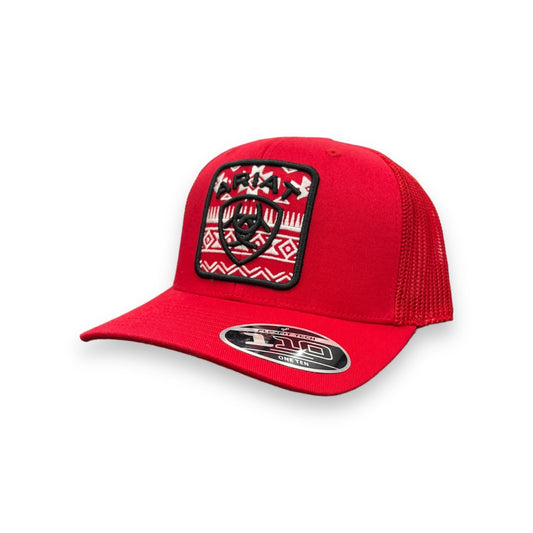 Ariat Aztec Patch Hat - Red