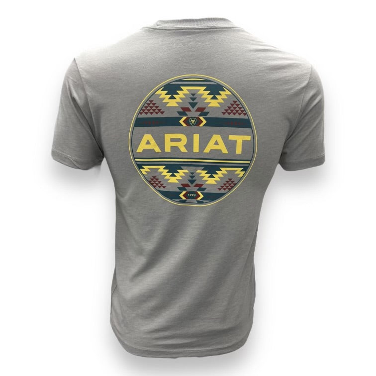 Ariat Western Geo Tee - Stone Heather