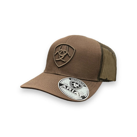 Ariat Shield Logo Hat - Chocolate Brown