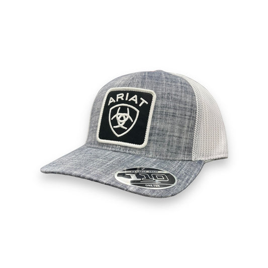 Ariat Black/White Logo Patch Hat - Heather Navy