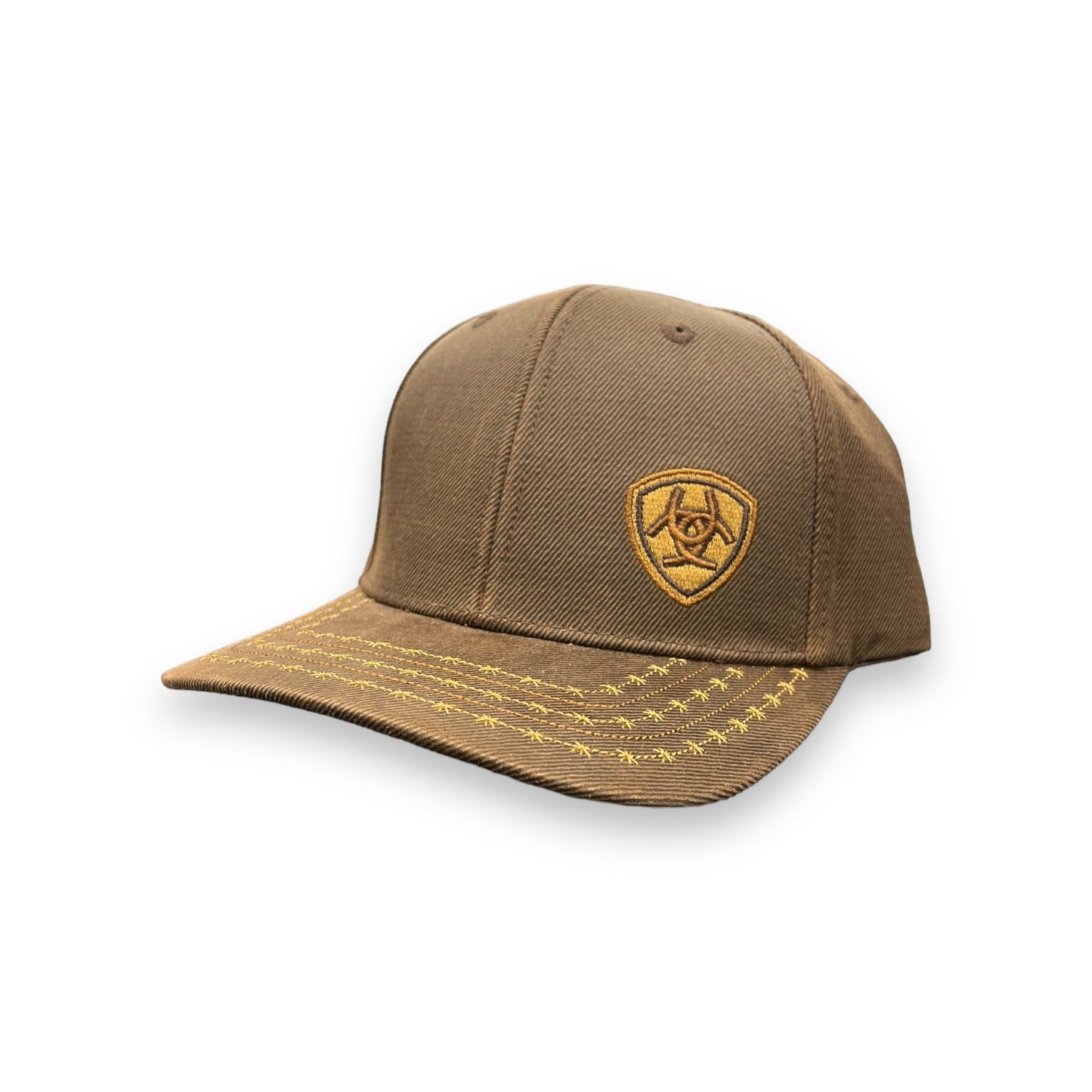 Ariat Offset Shield Logo Hat - Brown