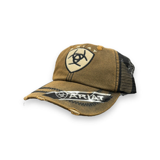 Ariat Distressed Center Shield Logo Hat - Brown