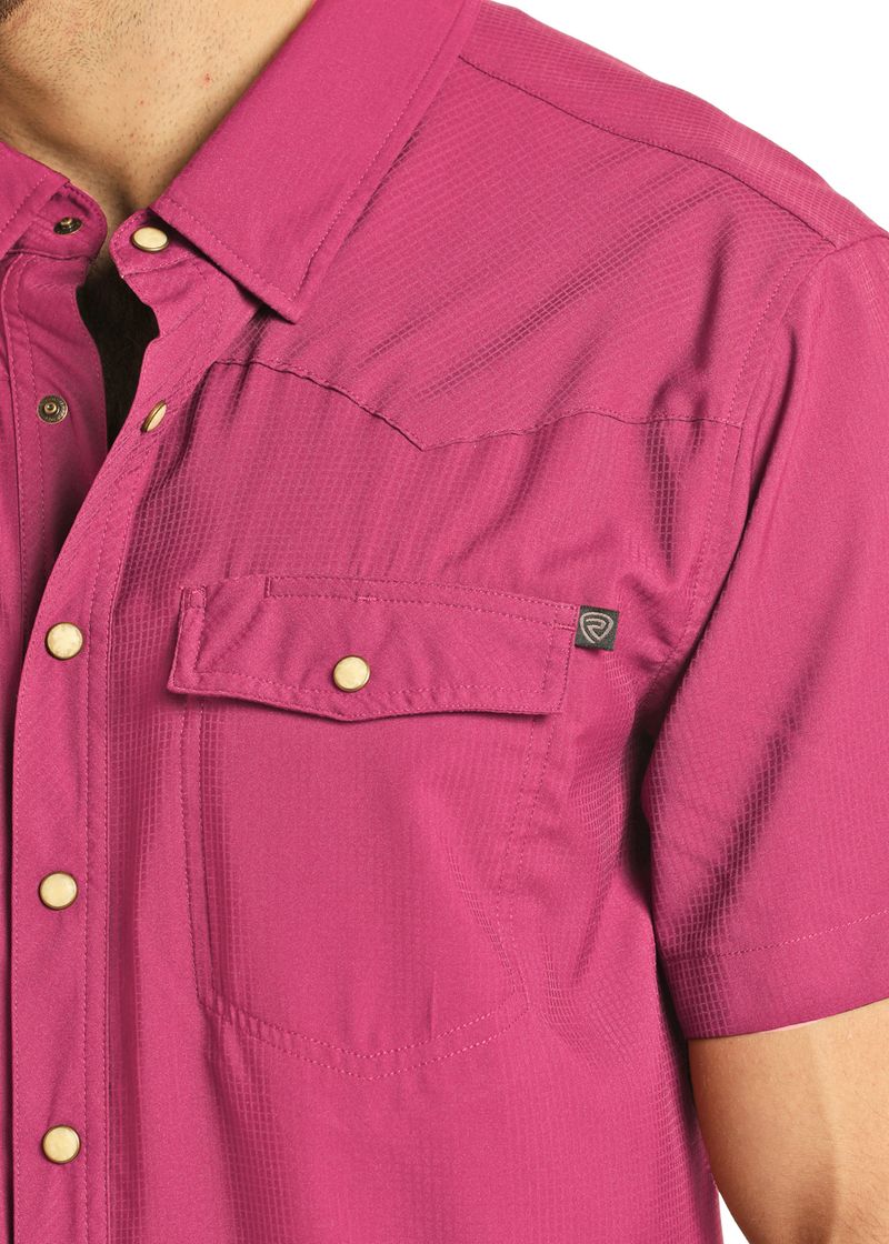 Rock&Roll Denim TEK Ripstop Snap - Hot Pink