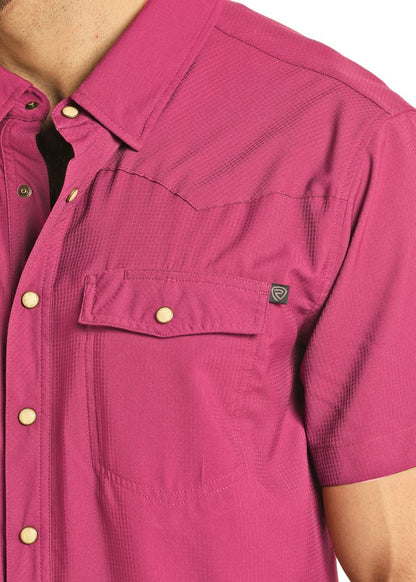 Rock&Roll Denim TEK Ripstop Snap - Hot Pink