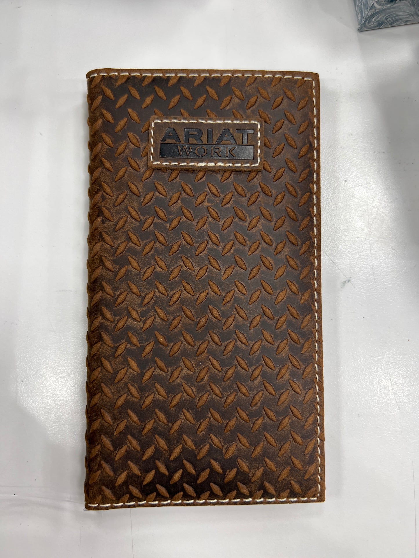 Men's Ariat Work Wallet/Checkbook GRAIN LEATHER