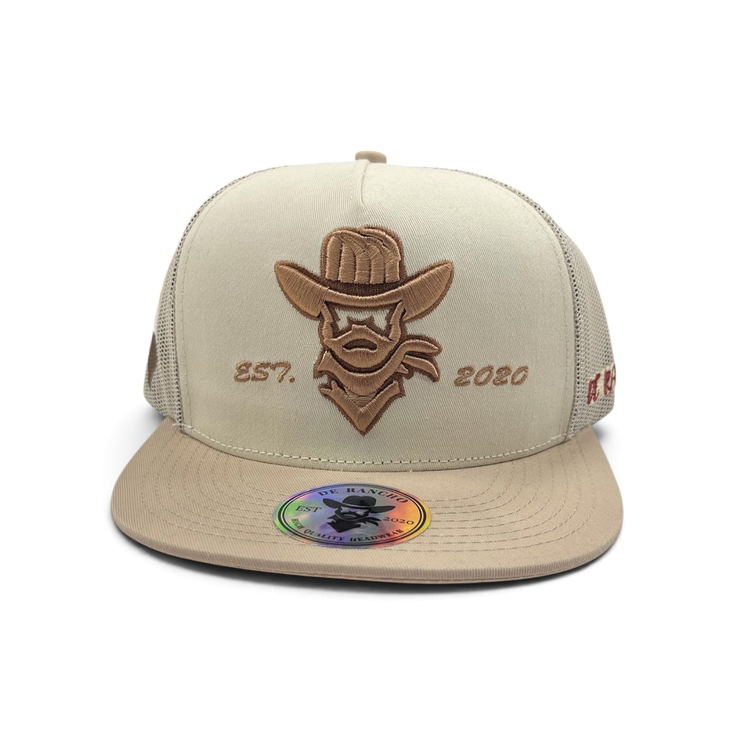 De Rancho Hat - Texas Map (cream)