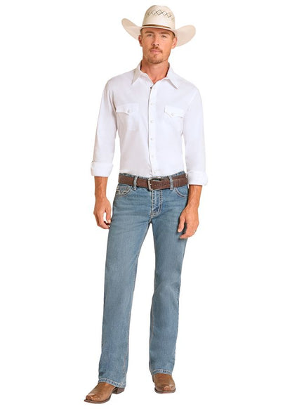 Rock&Roll Denim Relaxed Boot Cut Jean - Raised Denim