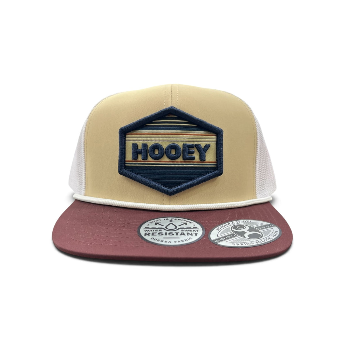 Hooey Mesa Hat - Cream/Maroon