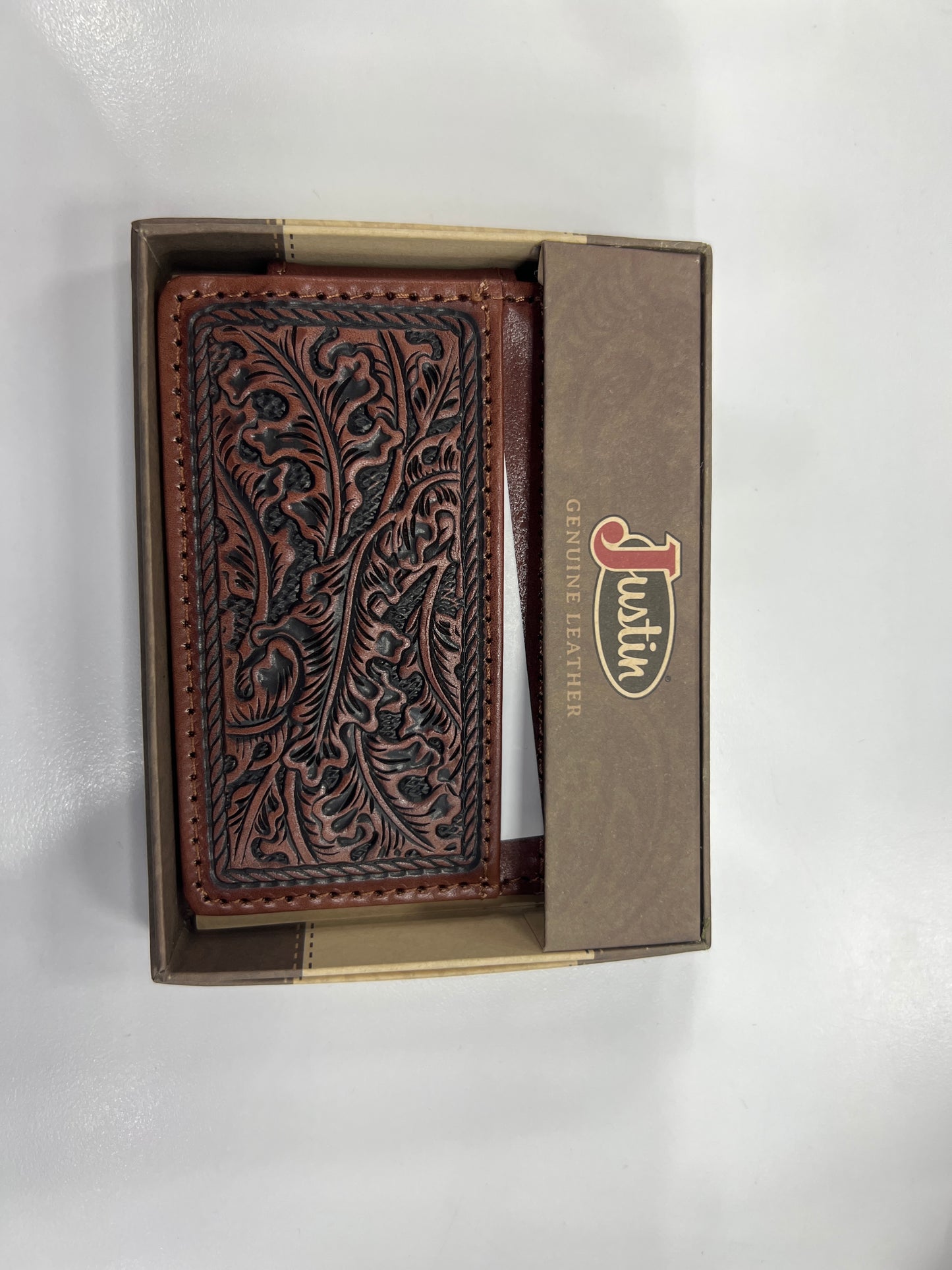 Men's JUSTIN MONEY CLIP Wallet  - tooled