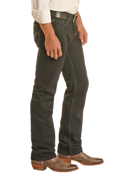 Rock&Roll Denim Slim Straight Jean - Black