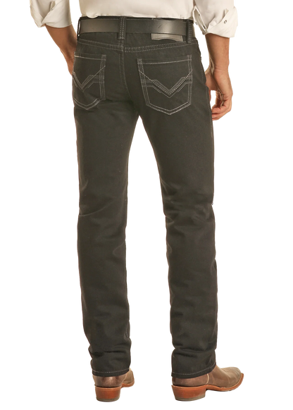 Rock&Roll Denim Slim Straight Jean - Black