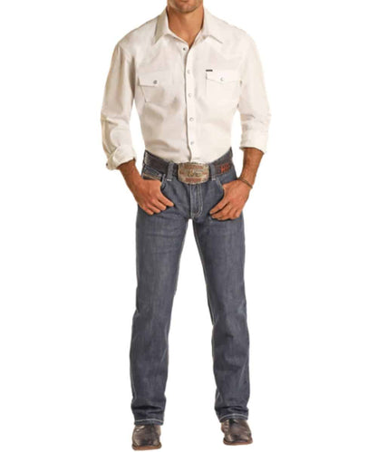 Rock&Roll Denim Slim Straight Raised - Dark Vintage