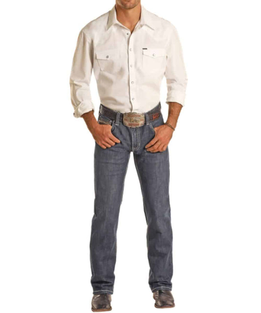 Rock&Roll Denim Slim Straight Raised - Dark Vintage