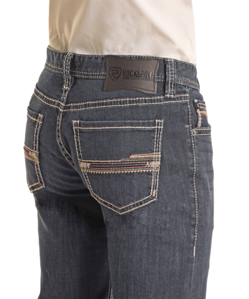 Rock&Roll Denim Slim Straight Raised - Dark Vintage