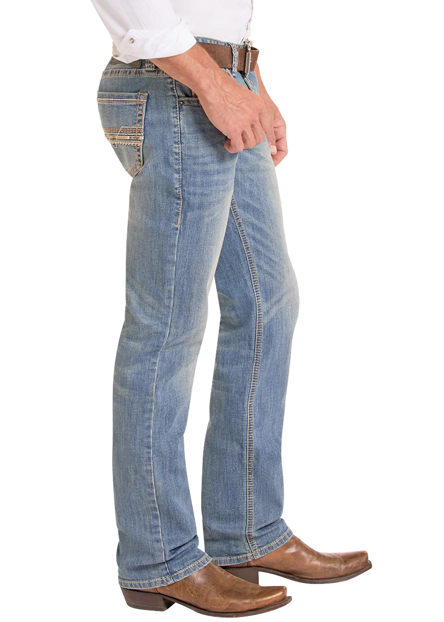 Rock&Roll Denim Rope Stitch Light vintage - Slim Fit Straight boot