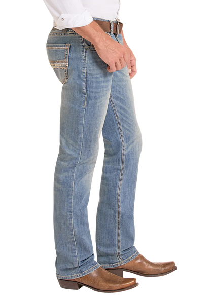 Rock&Roll Denim Rope Stitch Light vintage - Slim Fit Straight boot