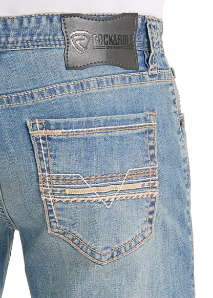 Rock&Roll Denim Rope Stitch Light vintage - Slim Fit Straight boot