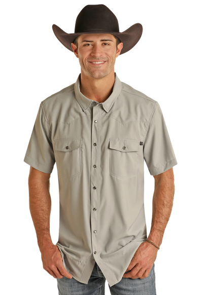 Rock&Roll Denim TEK Ripstop Snap - Grey