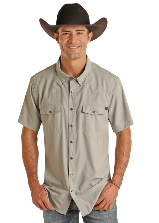Rock&Roll Denim TEK Ripstop Snap - Grey