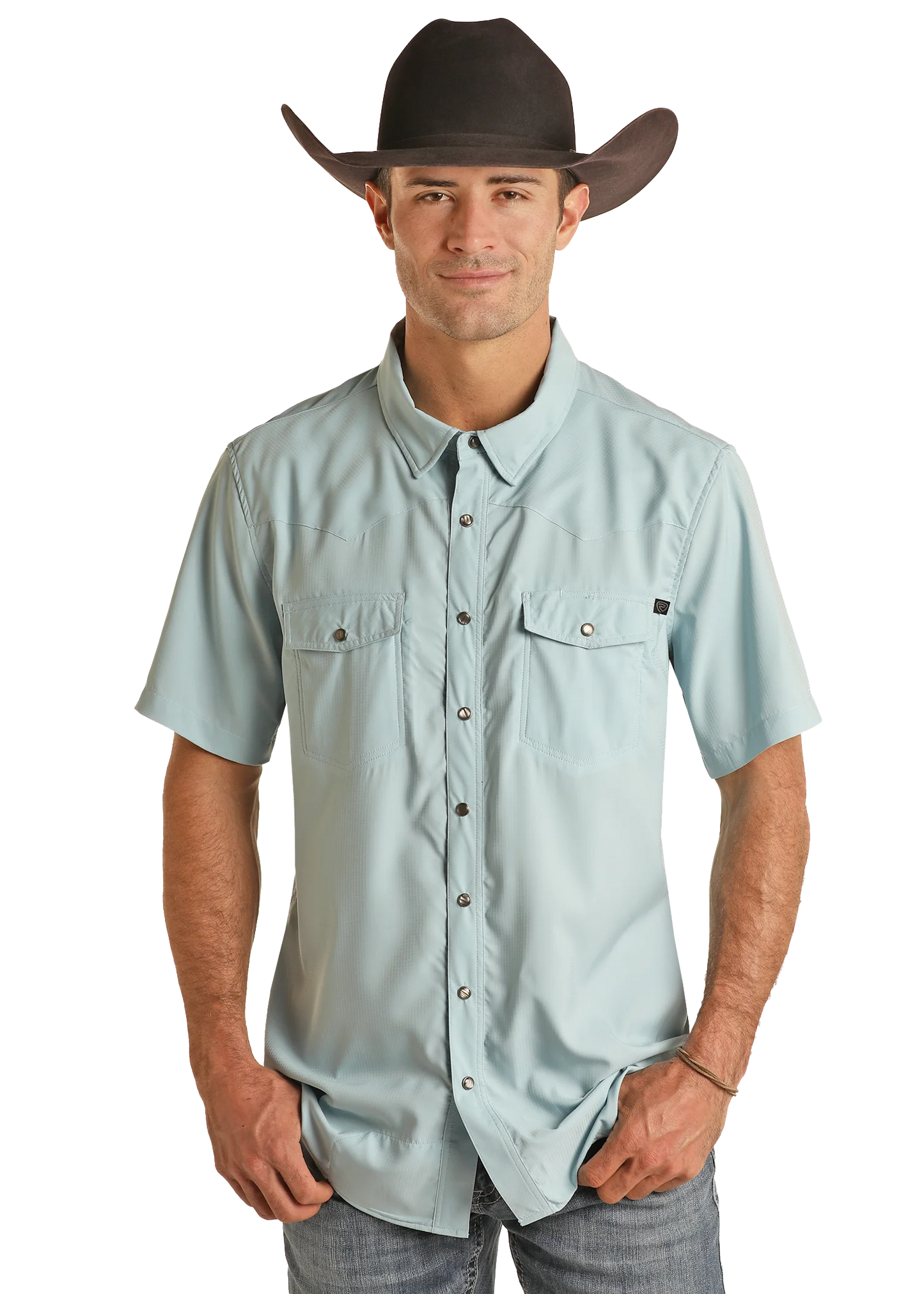 Rock&Roll Denim TEK Ripstop Snap - Aqua