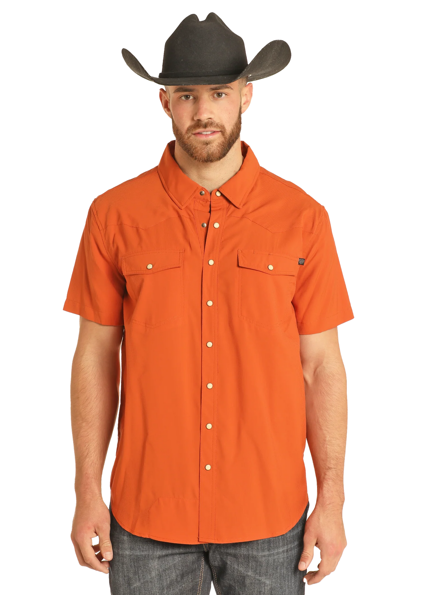 Rock&Roll Denim TEK Ripstop Snap - BURNT ORANGE