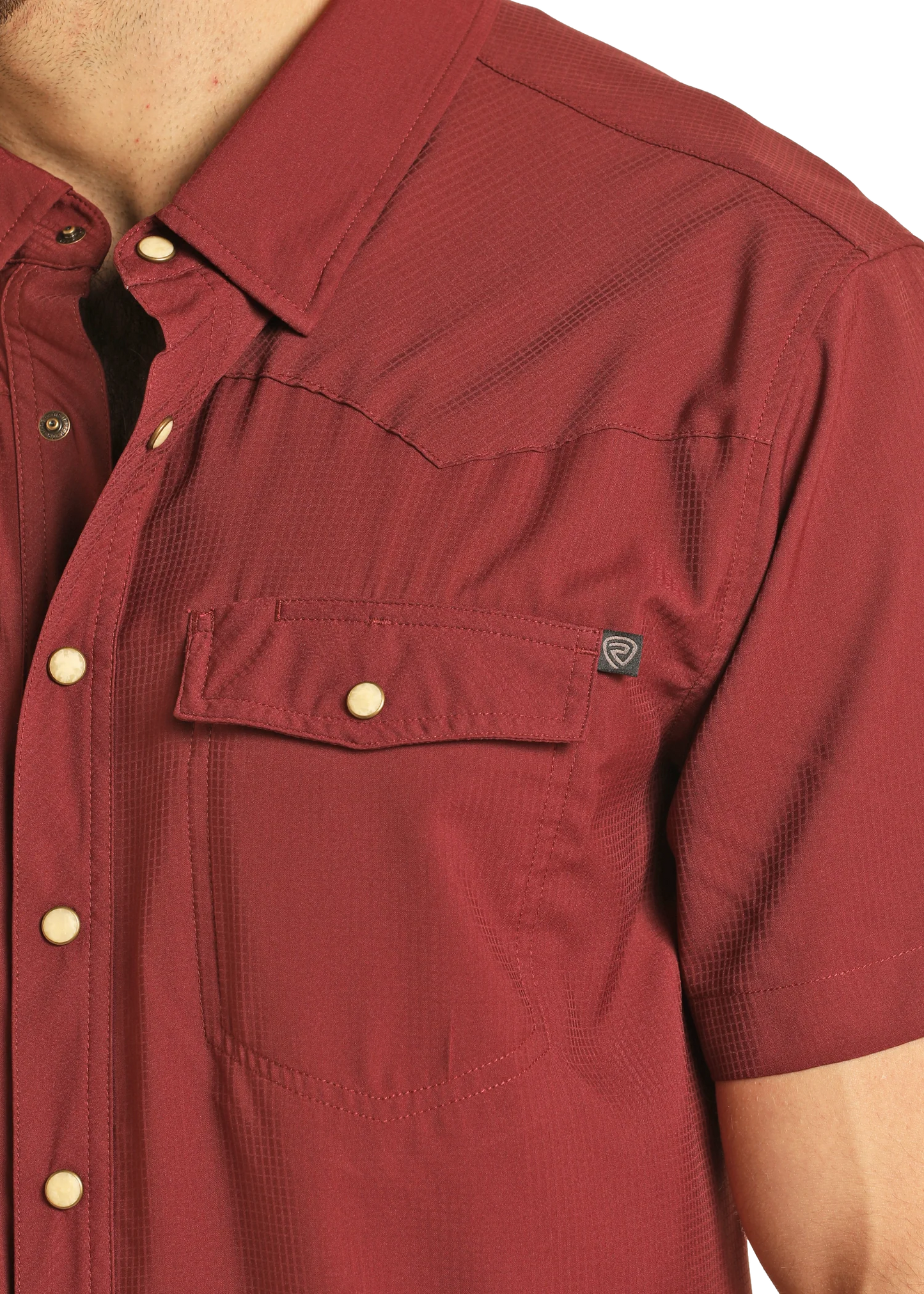 Rock&Roll Denim TEK Ripstop Snap - MAROON