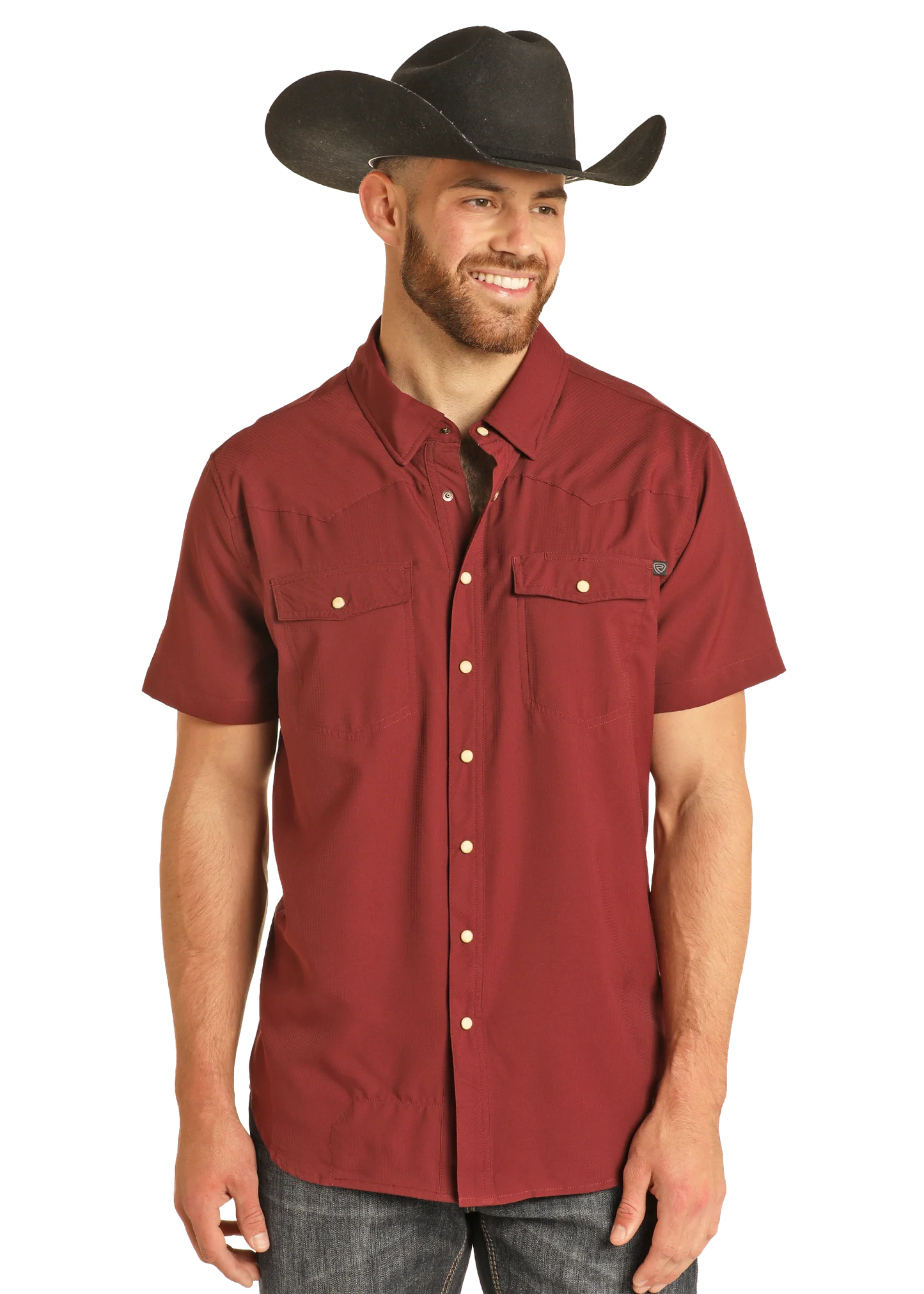 Rock&Roll Denim TEK Ripstop Snap - Maroon