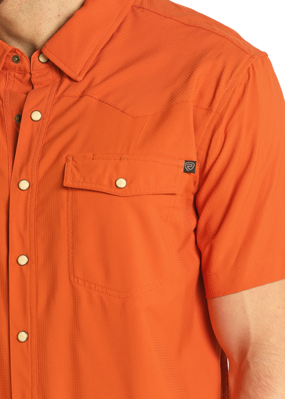 Rock&Roll Denim TEK Ripstop Snap - BURNT ORANGE