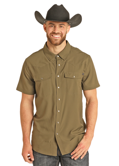 Rock&Roll Denim TEK Ripstop Snap - Olive