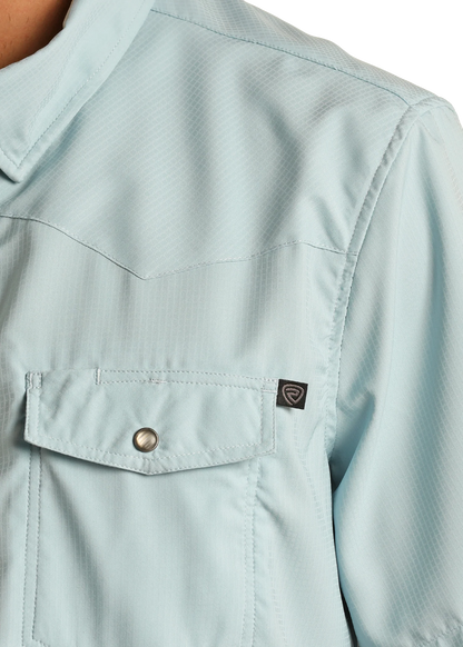 Rock&Roll Denim TEK Ripstop Snap - Aqua