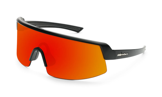 Bomber - Rippa Z87+ Polarized Matte Black/Red Mirror Sunglasses