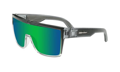 Bomber - Buzz Z87+ Polarized Two Tone / Green Mirror Sunglasses
