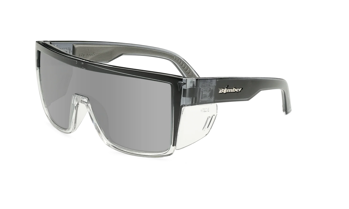 Bomber - Buzz Z87+ Polarized Two Tone / Silver Mirror Sunglasses
