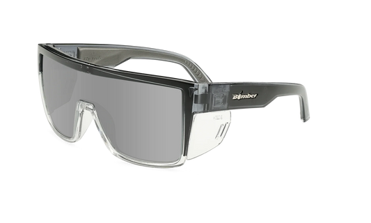 Bomber - Buzz Z87+ Polarized Two Tone / Silver Mirror Sunglasses