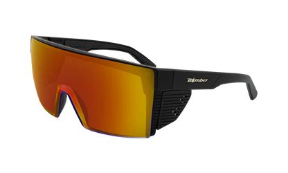 Bomber - Buzz Z87+ Johnny Matte Black / Red Mirror Sunglasses