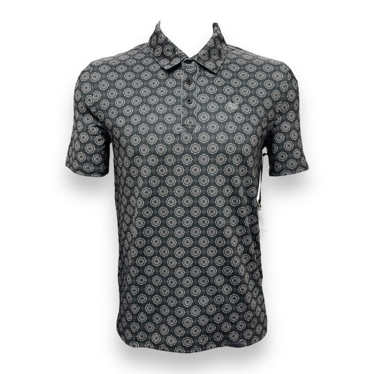 Panhandle Performance Short Sleeve Polo - Black Geo Print