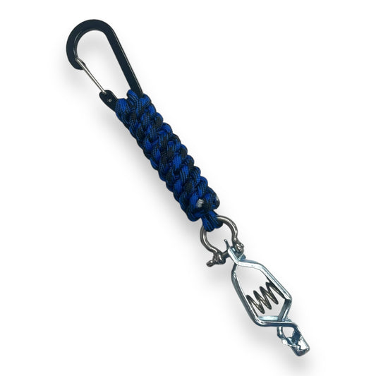 Paracord Glove Clip - Blue/Black Print