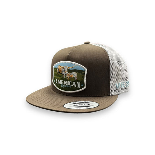 Vexil Hat - Brown/White American Rancher