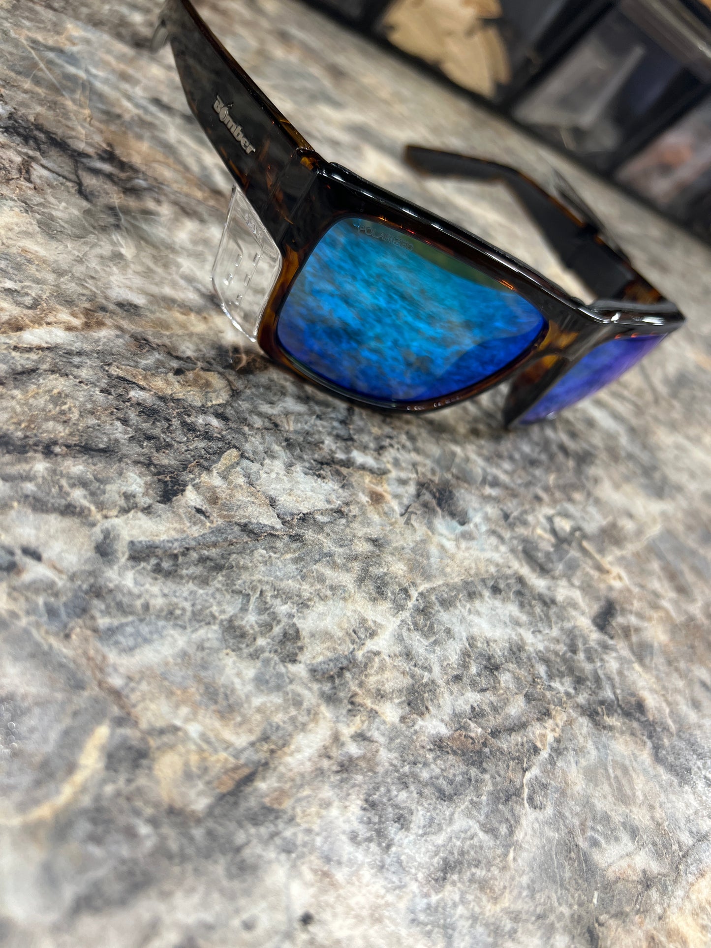Bomber - Clutch Z87+ TORTOISE FRAME/ Ice Blue POLARIZED Mirror Sunglasses