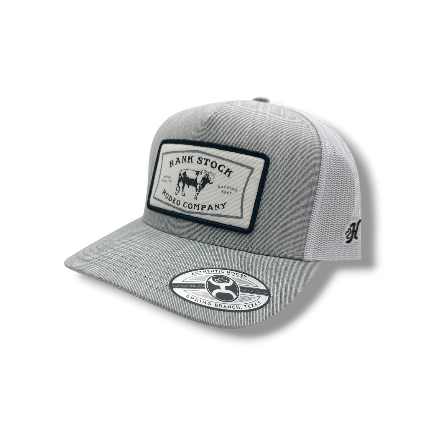 Hooey Hat- Rank Stock Hat Grey/White