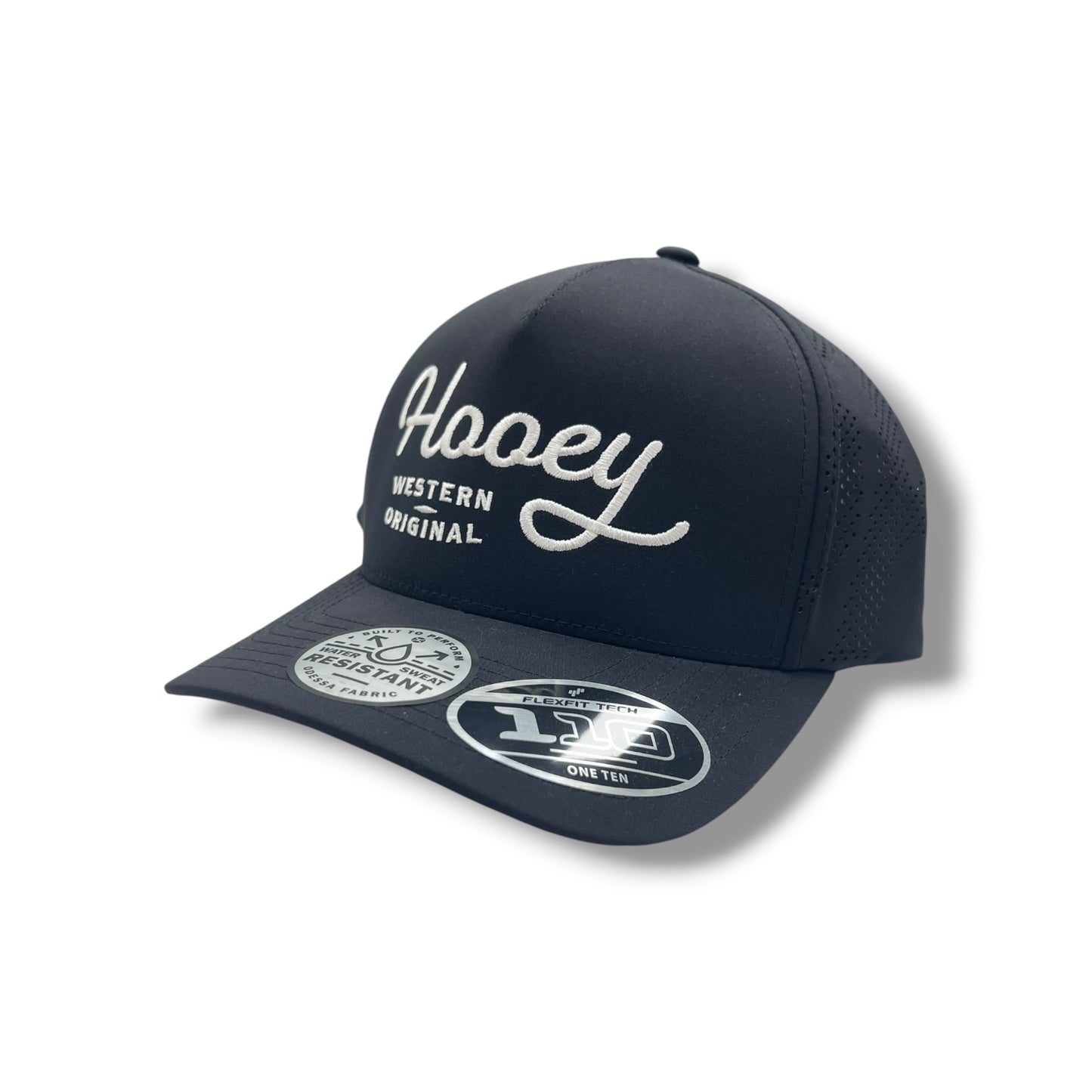 Hooey Hat - OG Black W/White stitching