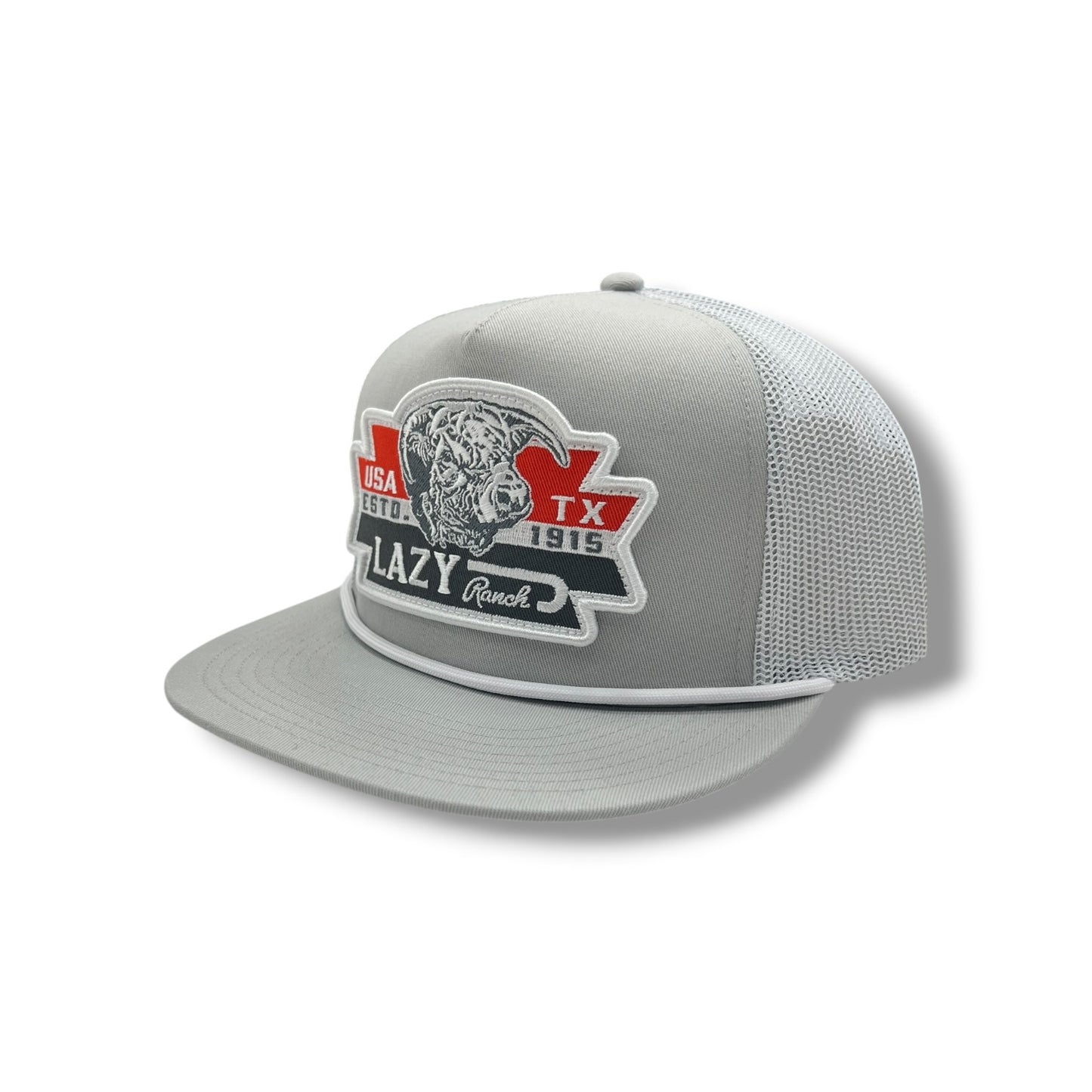 Lazy J Hat - Silver Grey & White El Rancho