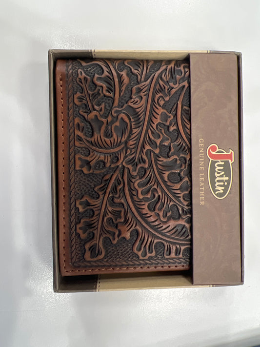 Men's JUSTIN BIFOLD Wallet  - tooled