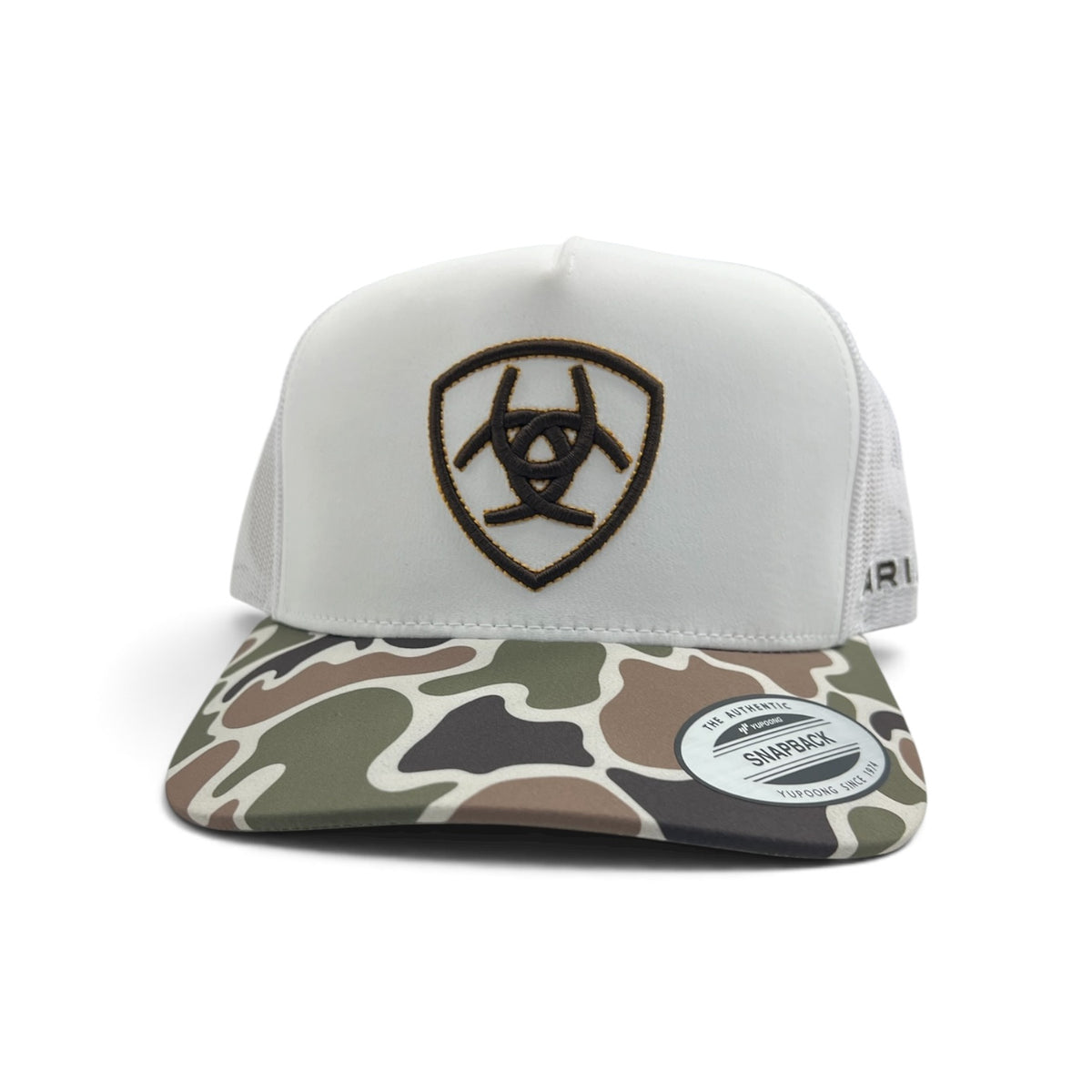 Ariat Logo Patch Hat - White/Camo
