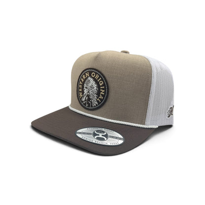 Hooey Quanah Hat - TAN/White