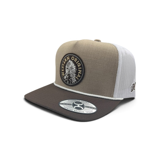 Hooey Quanah Hat - TAN/White