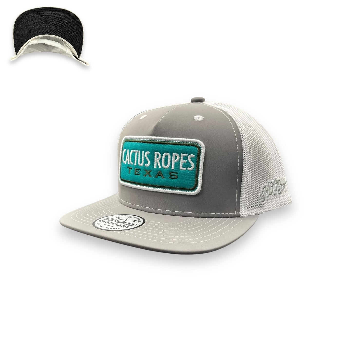 Hooey Cactus Ropes Hat - Grey/White